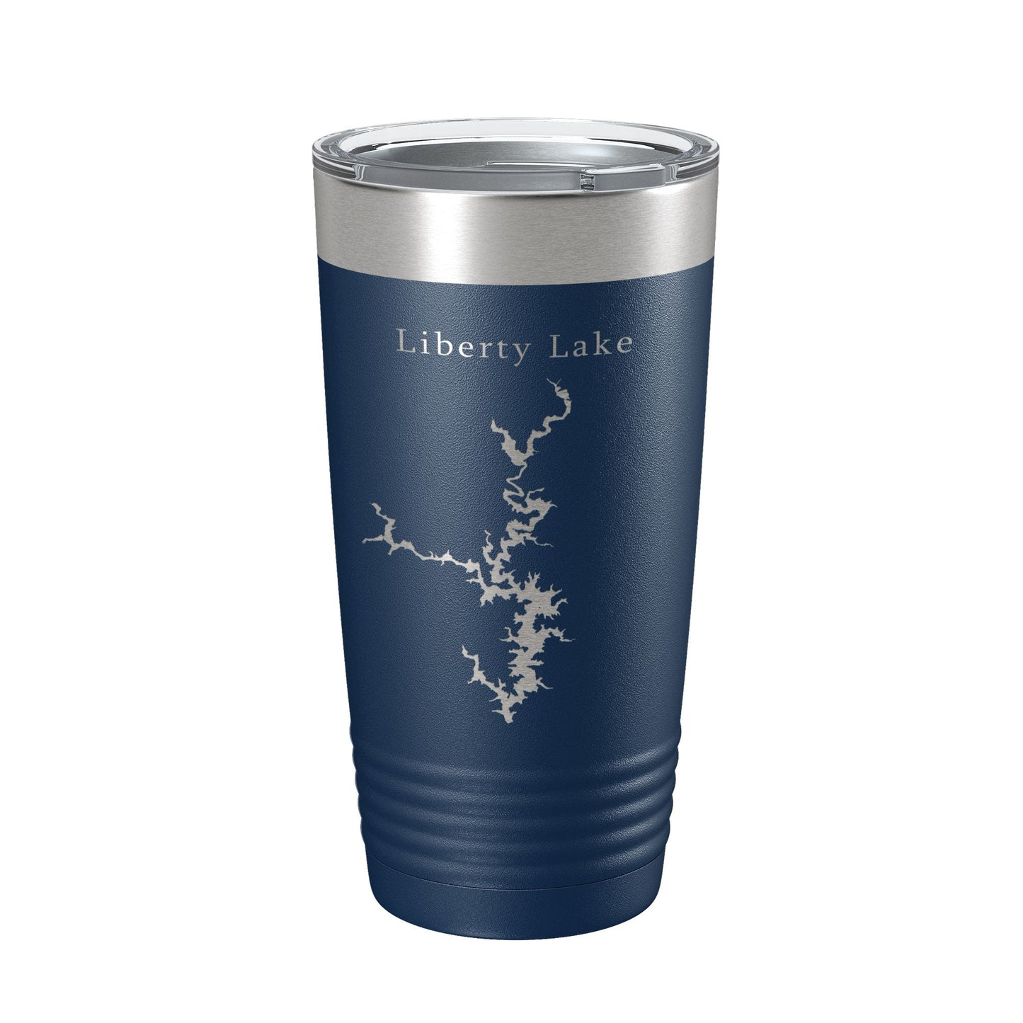 Liberty Lake Map Tumbler Travel Mug Insulated Laser Engraved Coffee Cup Maryland 20 oz-8