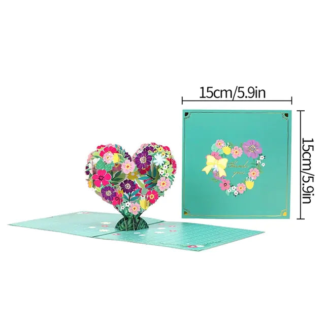 Personalized 3D Cute Paper Carving Blessing Card