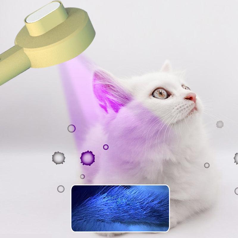2-In-1 Pet Grooming Tool: Uv Light Hair Remover And Detangling Comb-3