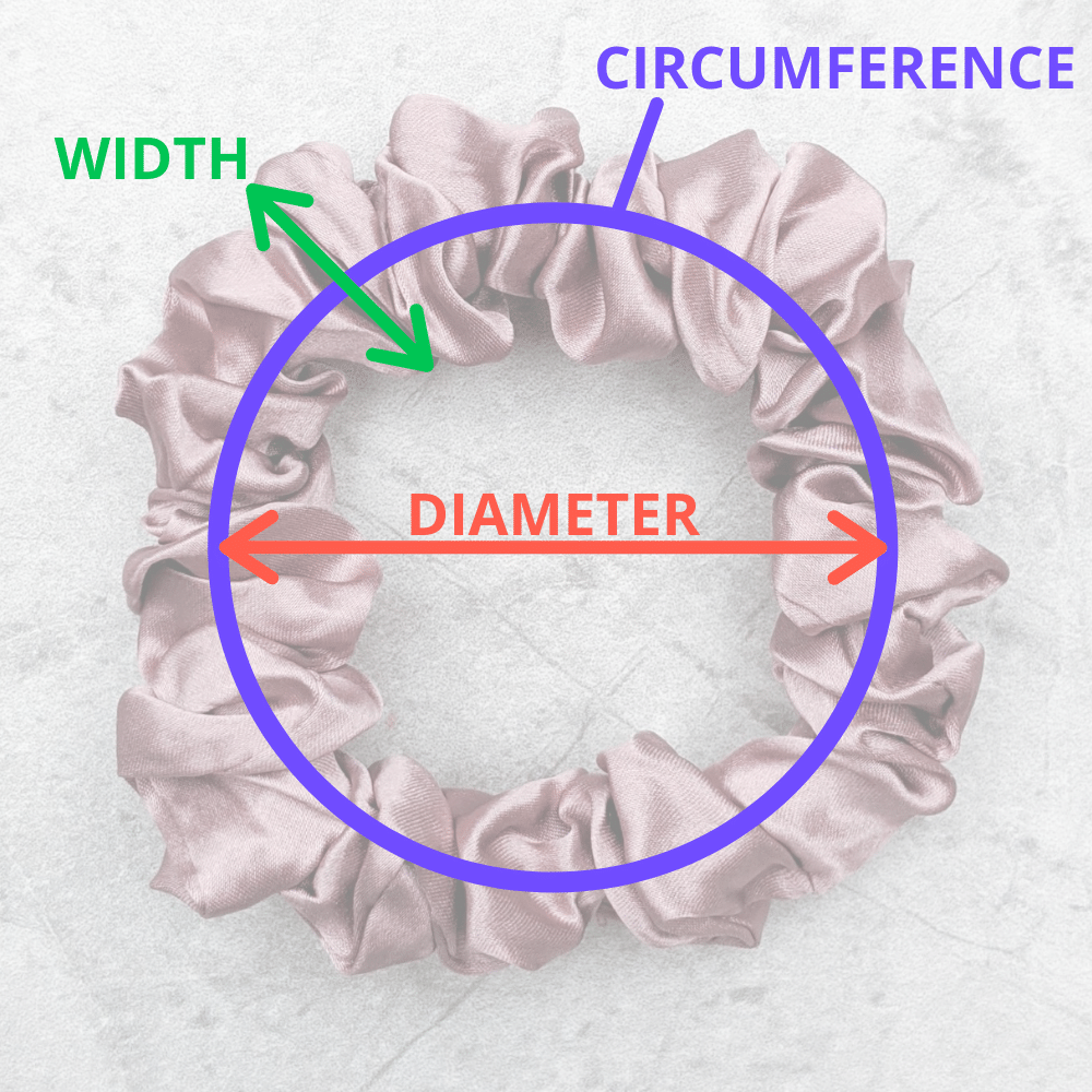 100% Silk Scrunchie - Medium-4