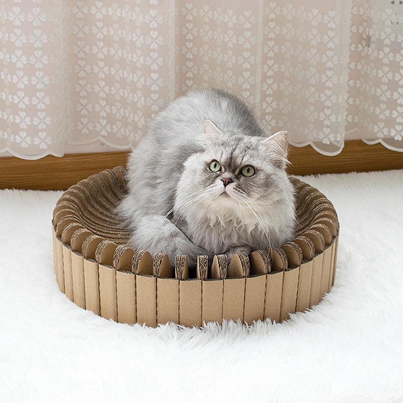 Splice Haven: Stylish Diy Corrugated Cat Scratcher-3