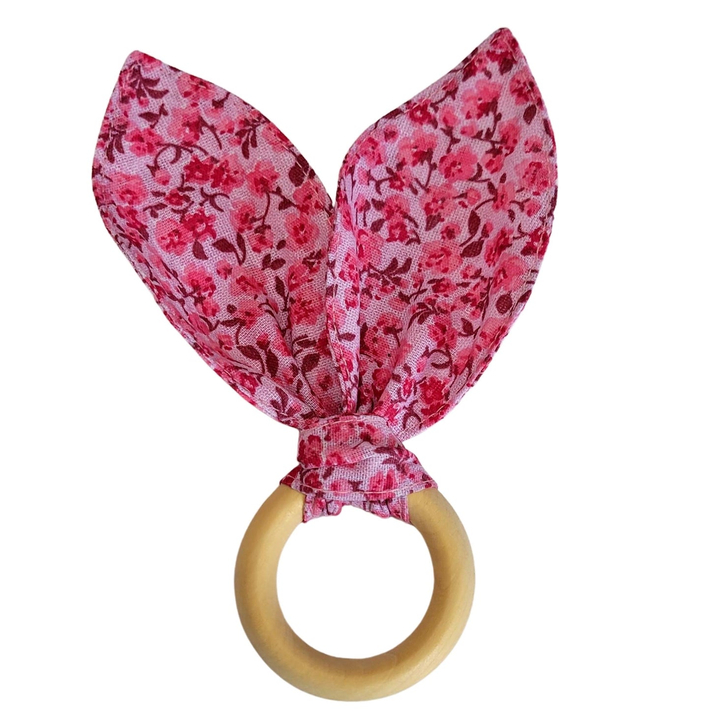 Maison Charlo | Easter Set of 4 Floral Red Rose Lilac Bunny Ears Napkin Rings | Dining Table Decor-6
