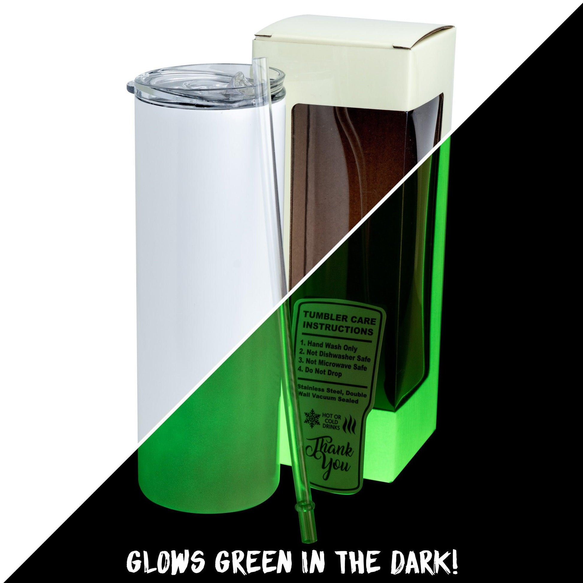 20oz Skinny Glow In The Dark, Green-0