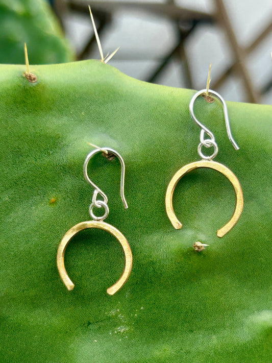 Lucky Horseshoe Drop Earrings-0