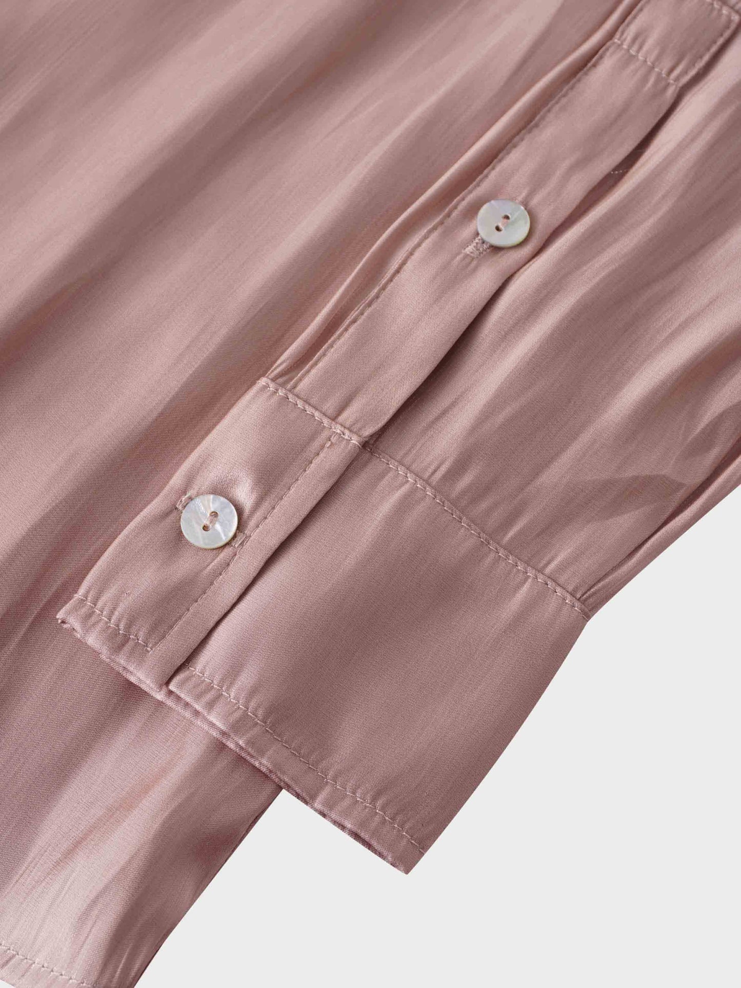 Shimmer Tie Blouse-Champagne-3