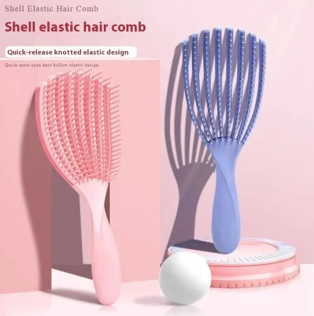 Curved Shell Massage Hair Comb