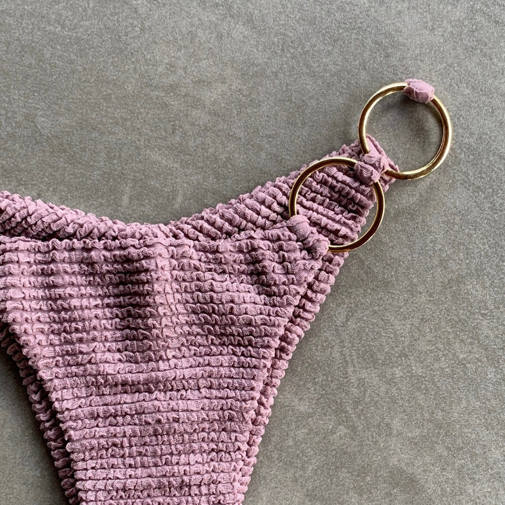 Lavender Mist Textured Luna Bikini Bottom-1