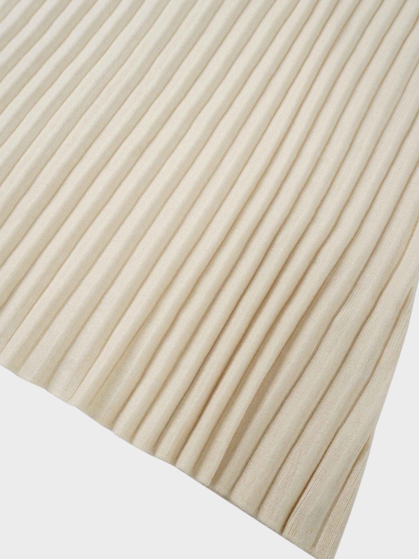 Knit Ribbed Maxi Skirt-Ivory-4