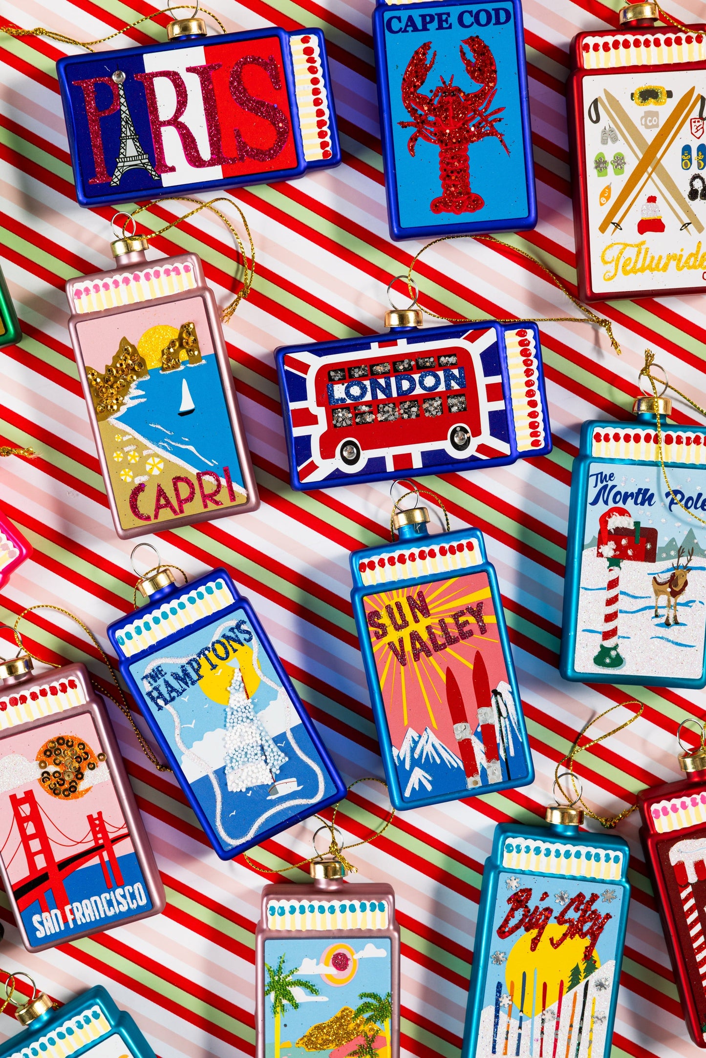 Matchbook Ornament - Capri-3
