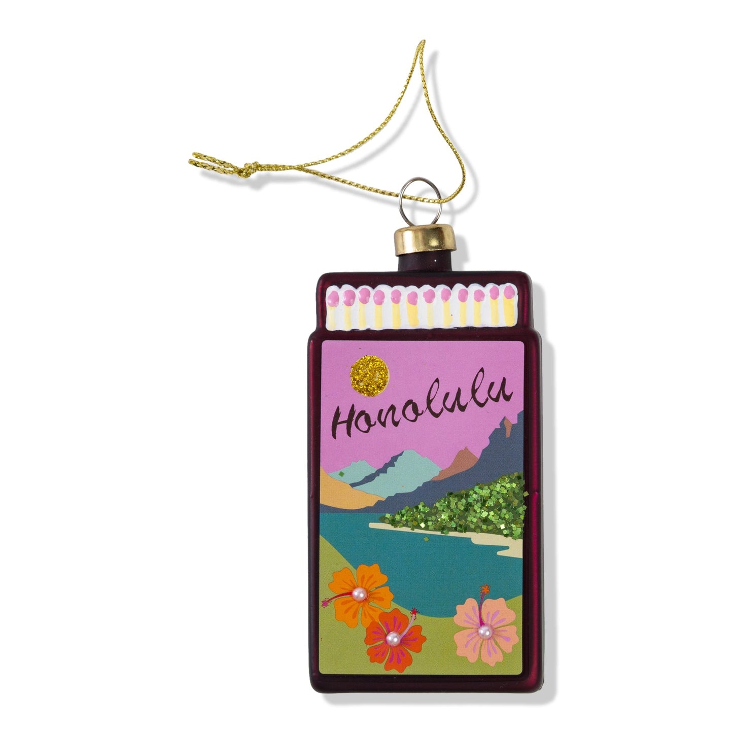 Matchbook Ornament - Honolulu-1