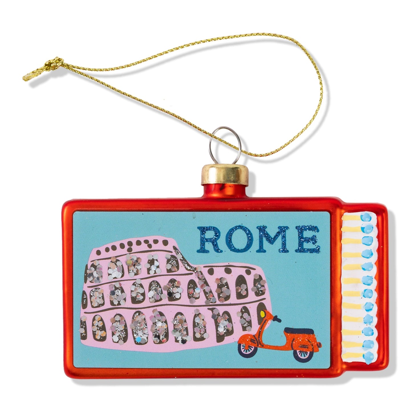 Matchbook Ornament - Rome-1