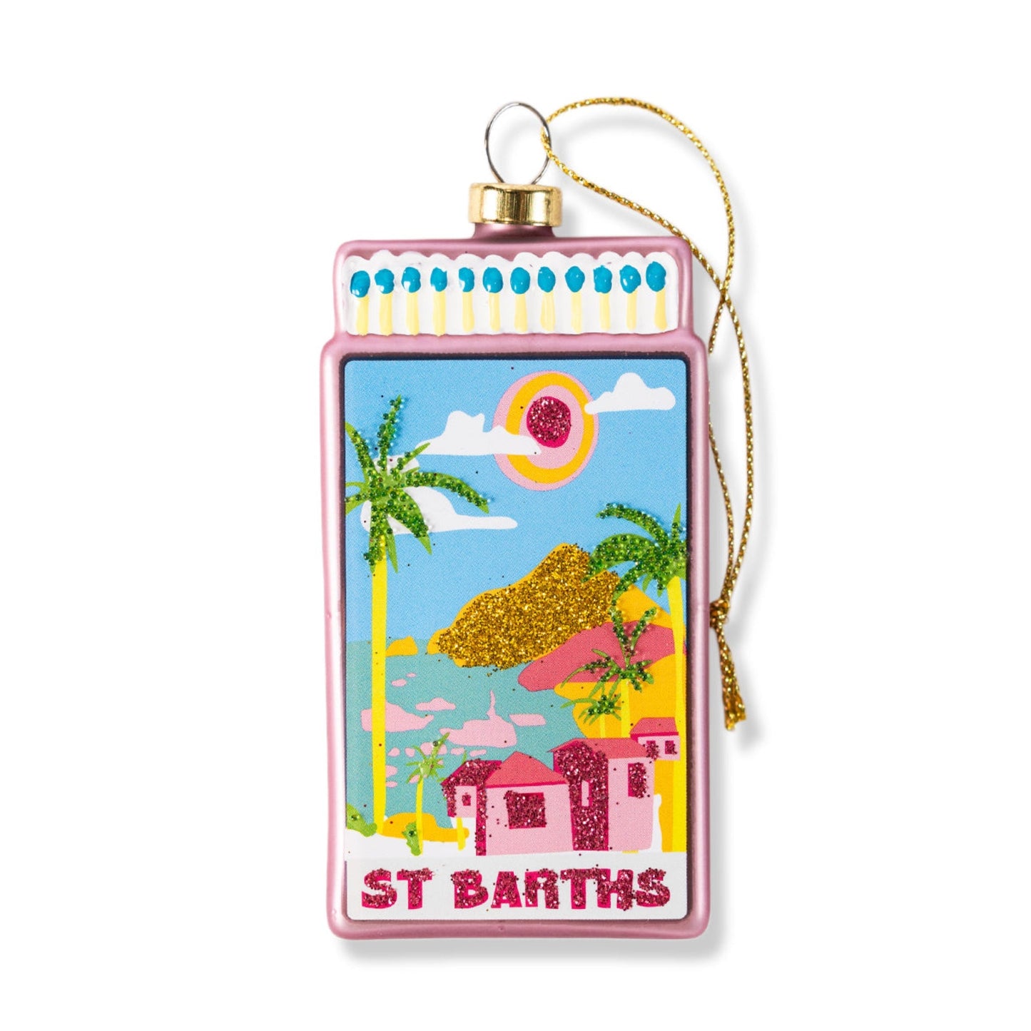 Matchbook Ornament - St. Barths-1