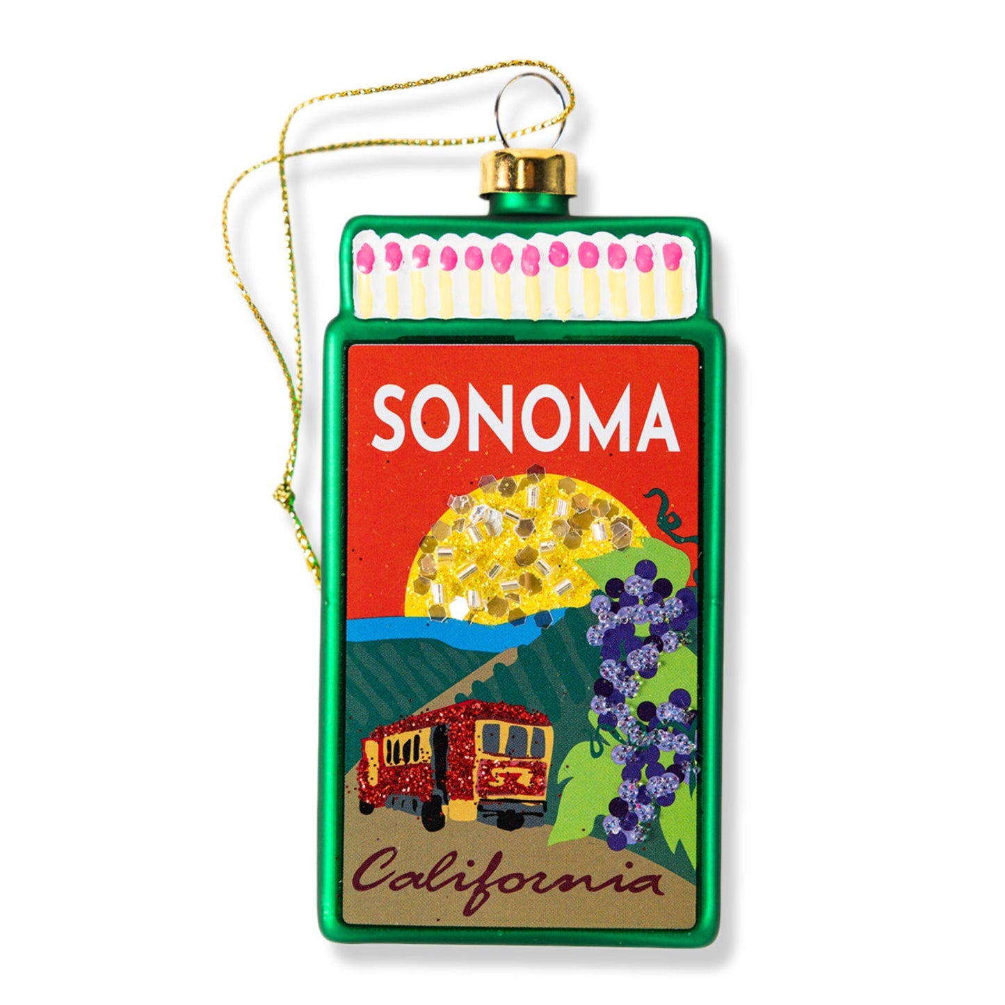 Matchbook Ornament - Sonoma-1