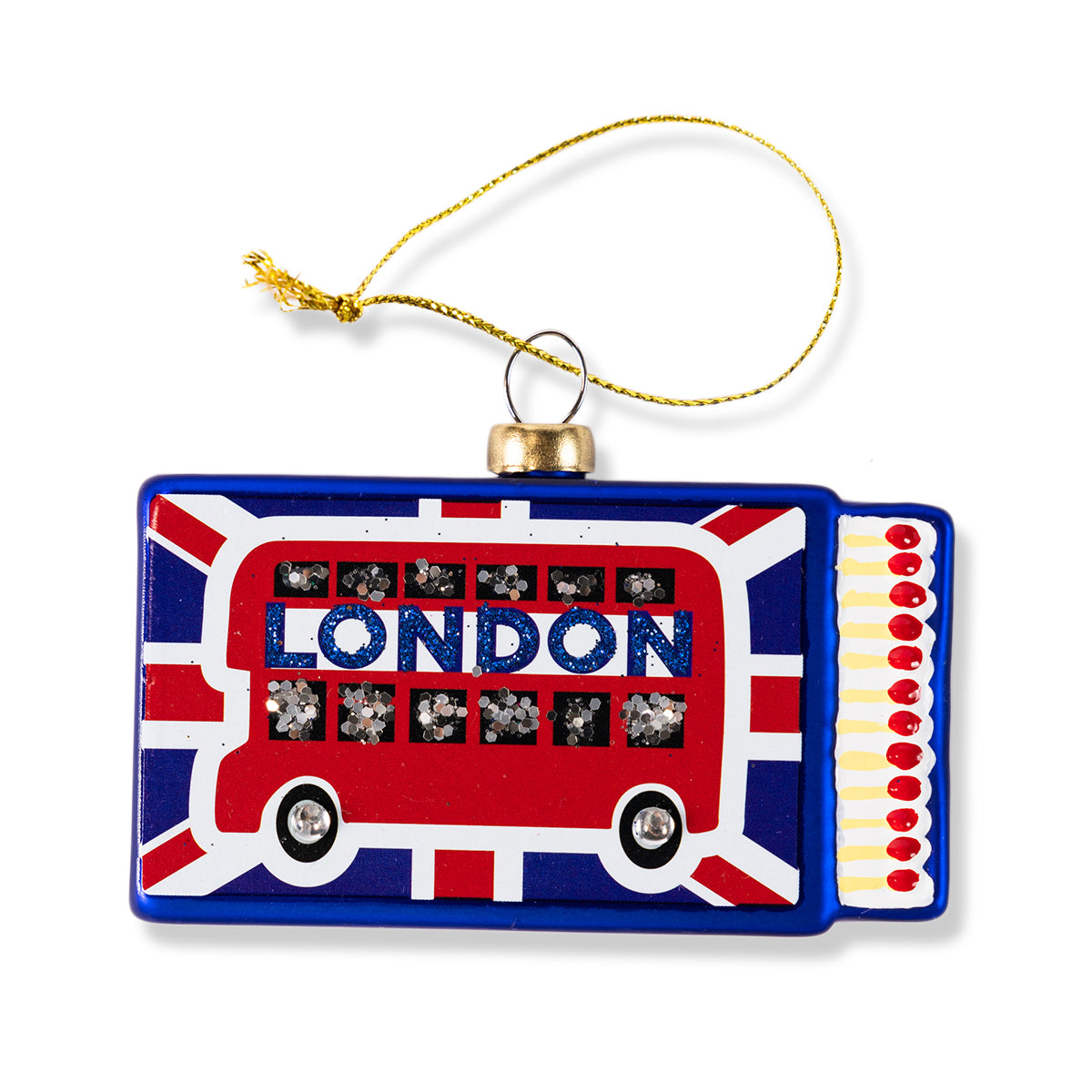 Matchbook Ornament - London-1