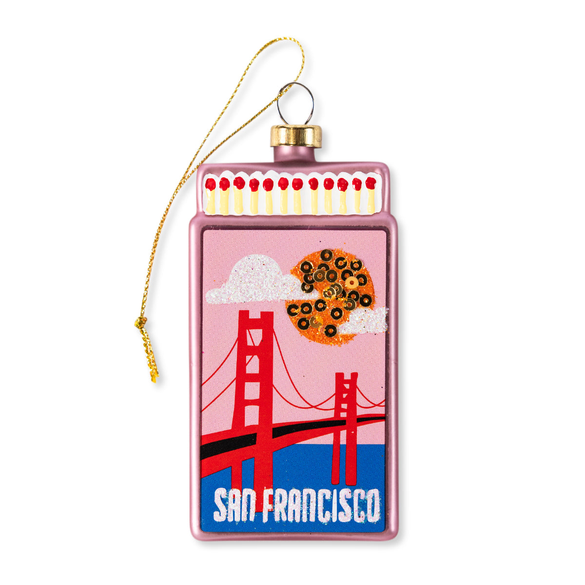 Matchbook Ornament - San Francisco-1