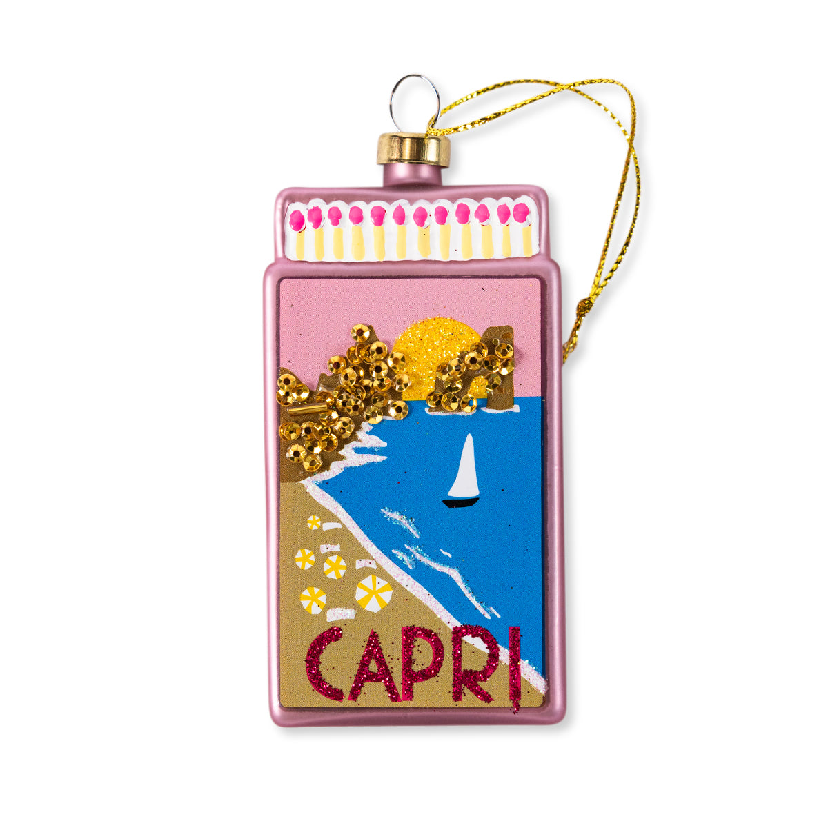 Matchbook Ornament - Capri-1