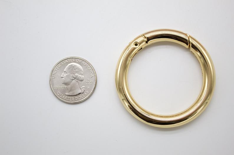 18K Gold Filled Large Small Clasp, self-closing hook (XX14)-2