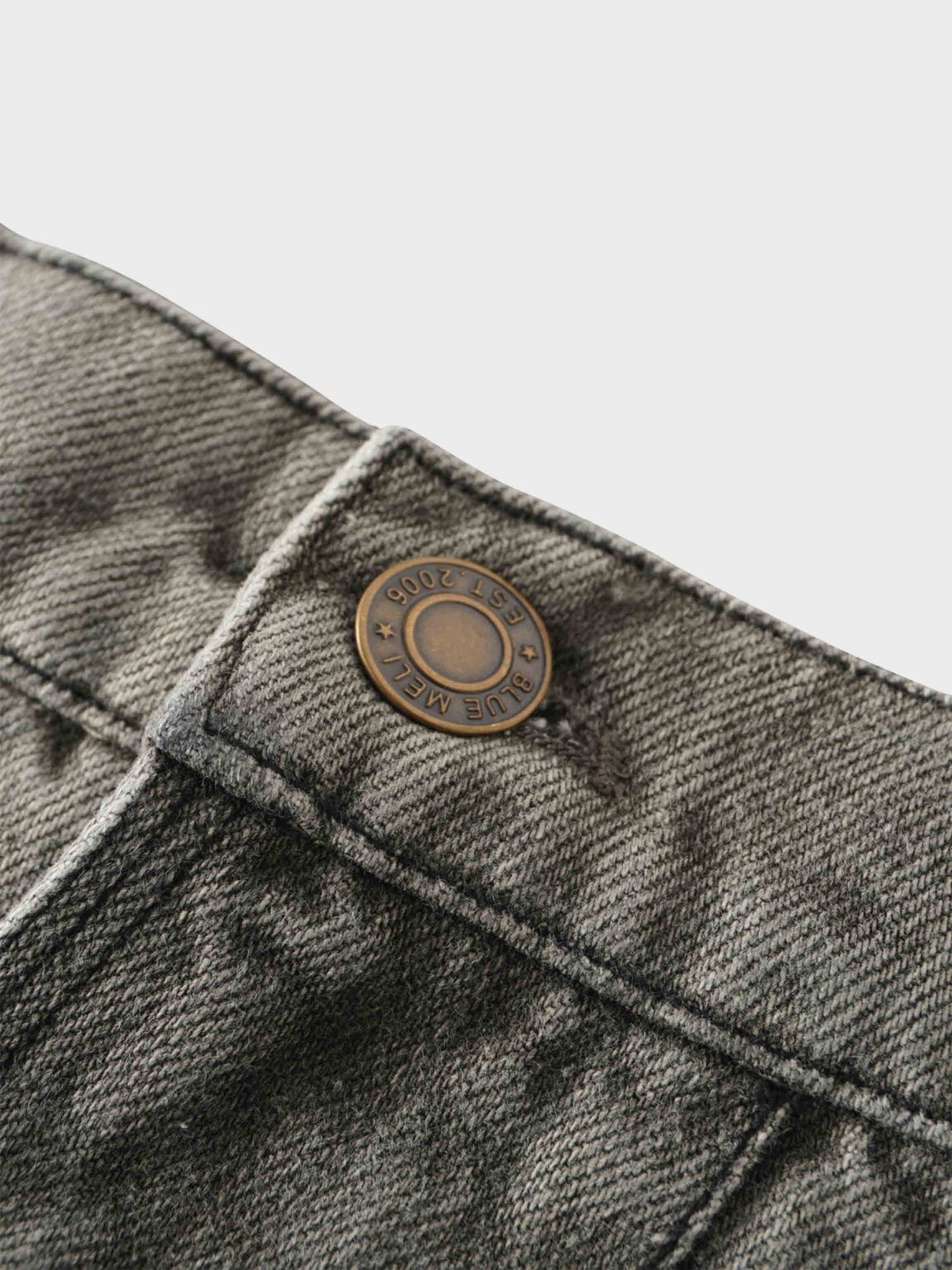 Stitched Pleated Skirt-Grey-3