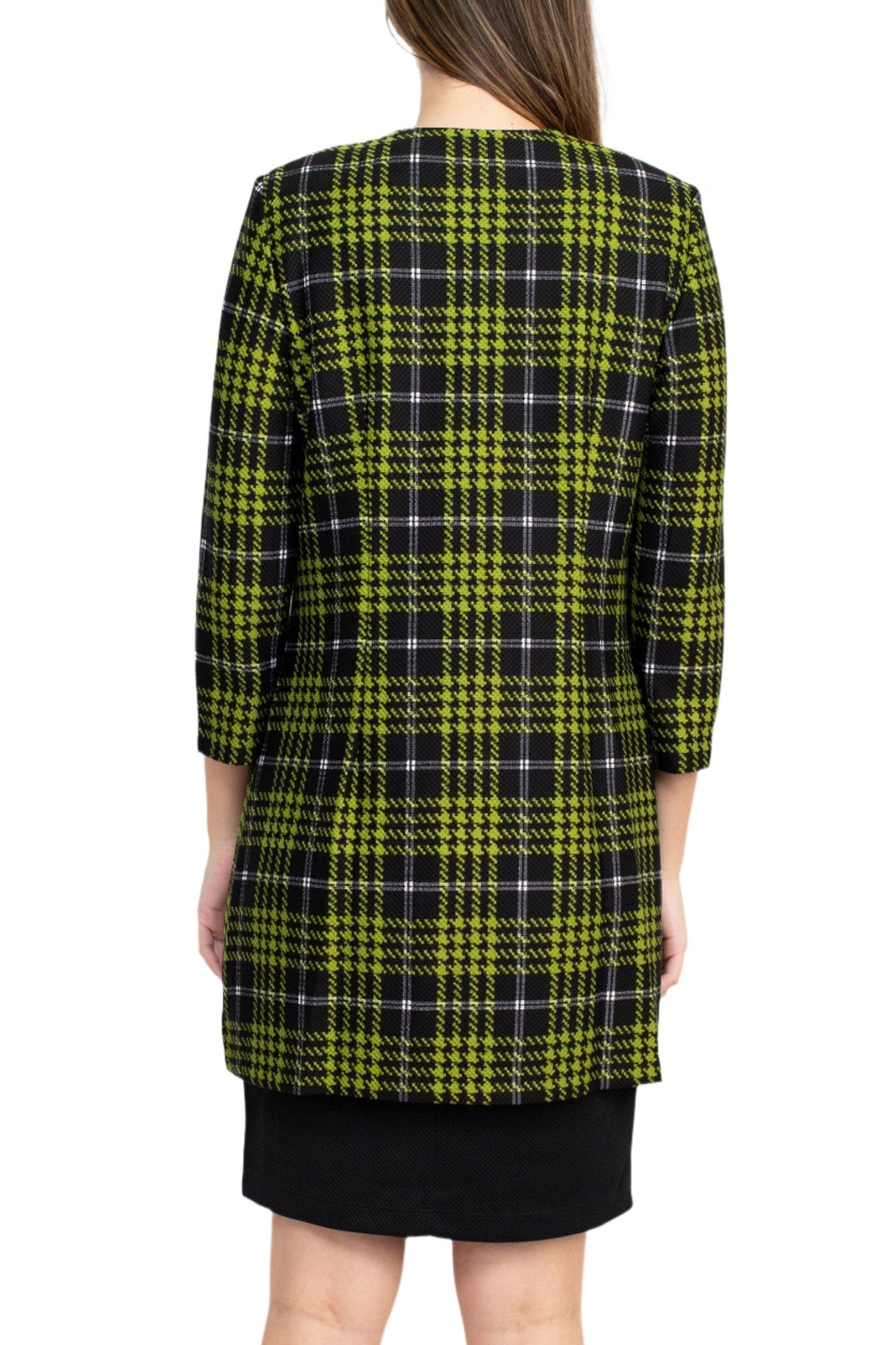Danny & Nicole Scoop Neck Sleeveless Zipper Back Mlt Print Knit Dress with Matching Jacket-2