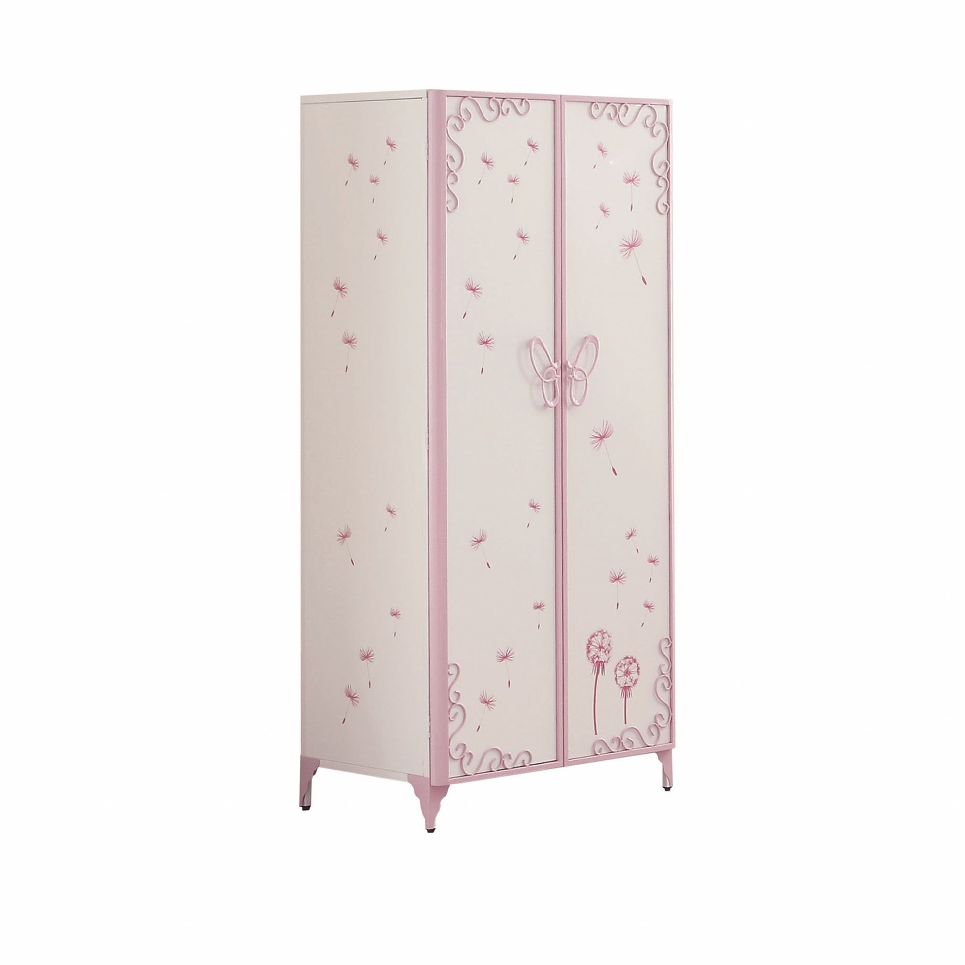 32" Purple And White Metal Dresser-2