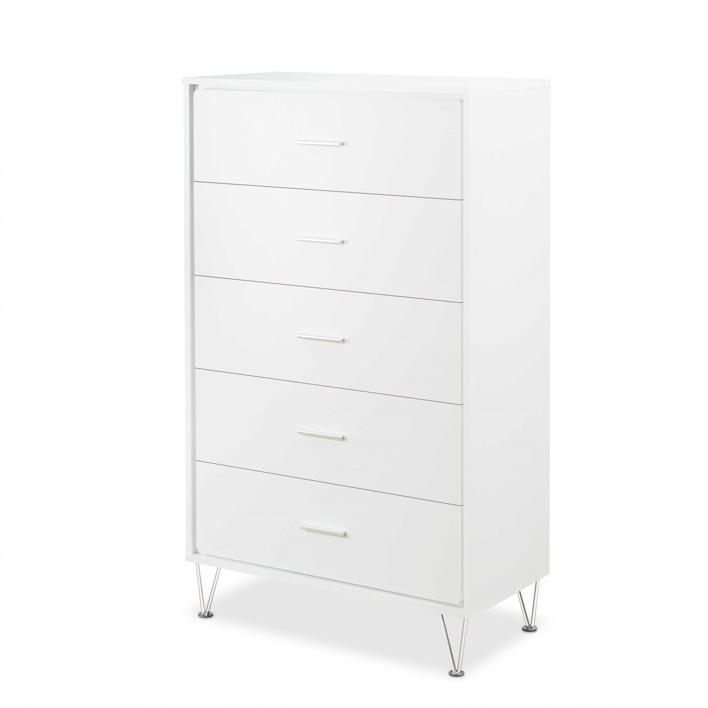 32" White Five Drawer Standard Chest-2
