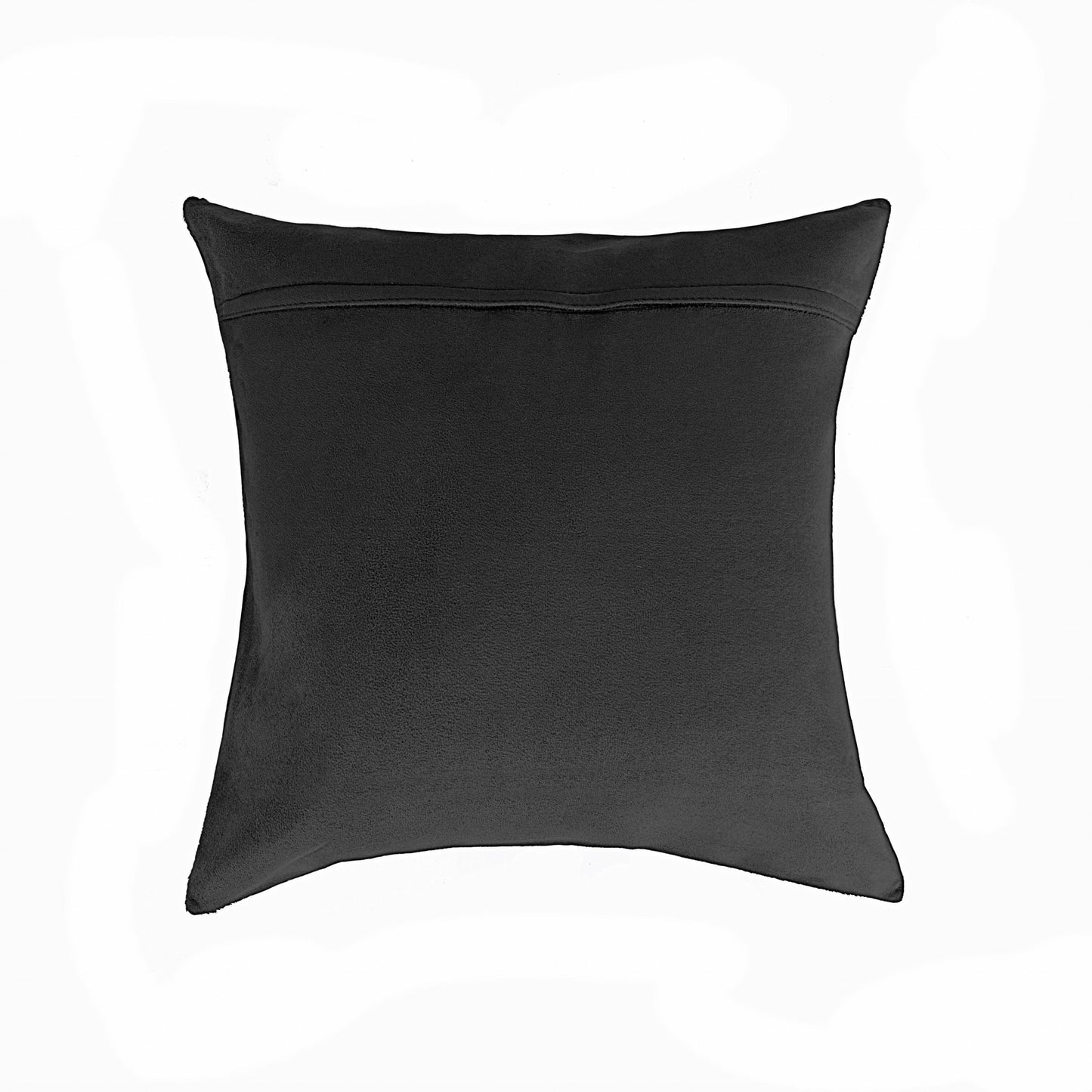 18" Black and White Cowhide Throw Pillow-2