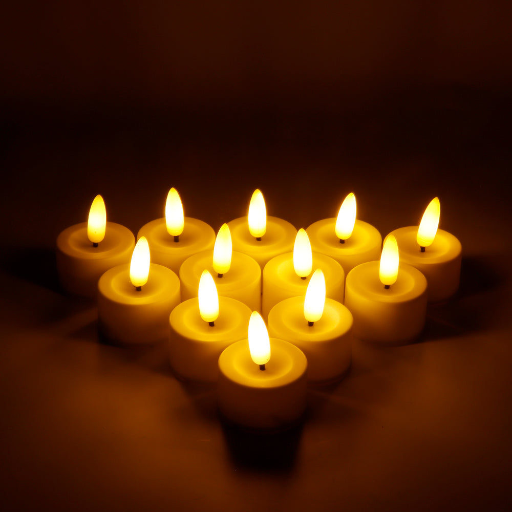 12 Pack Flickering Flameless Candles with Breathing Lights(Warm White)-3