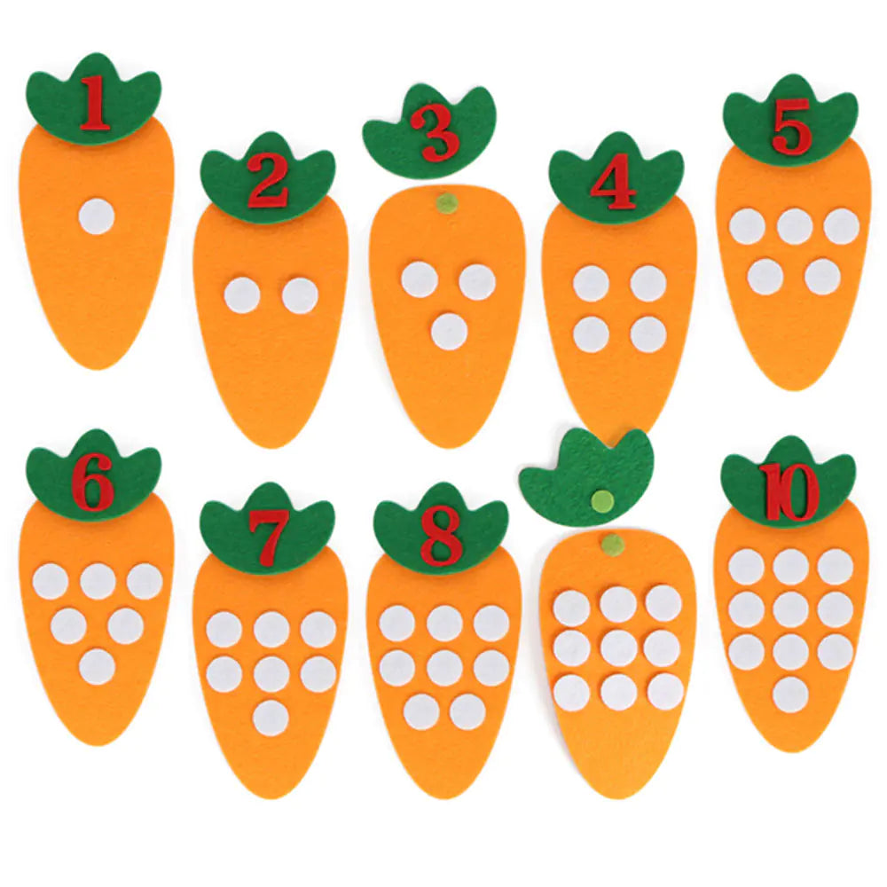 DIY Carrot Math Learning Toy for Kids' Education