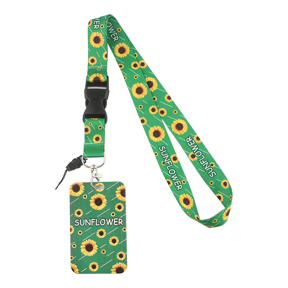 Daisy and Sunflower Phone Strap with Card Holder Set