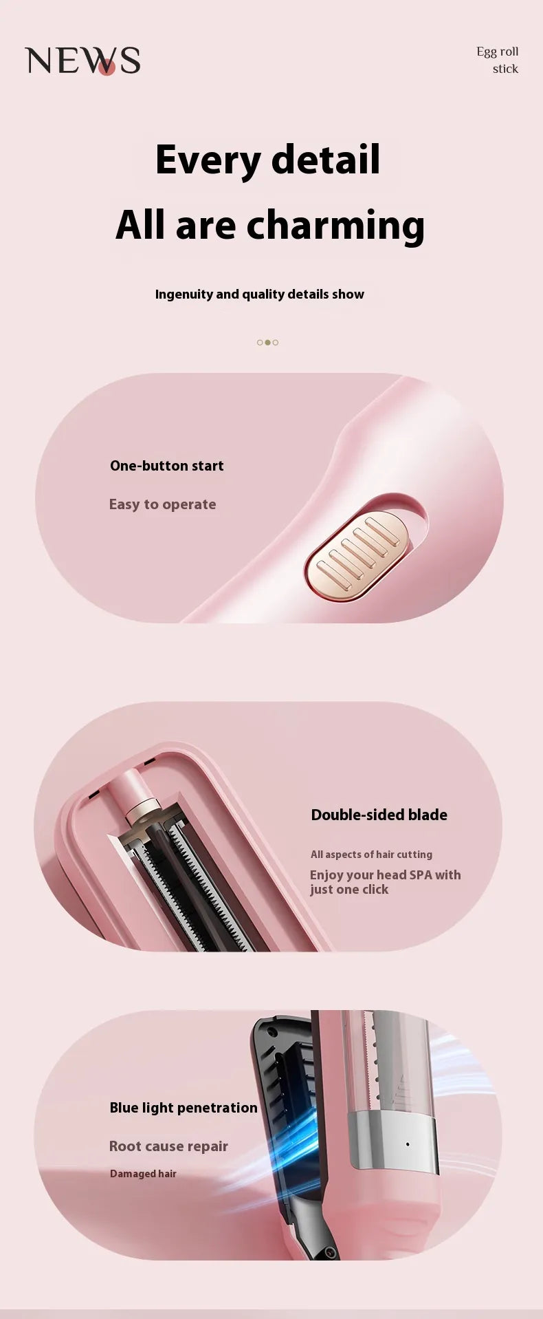 Cordless Hair Ends Split Trimmer