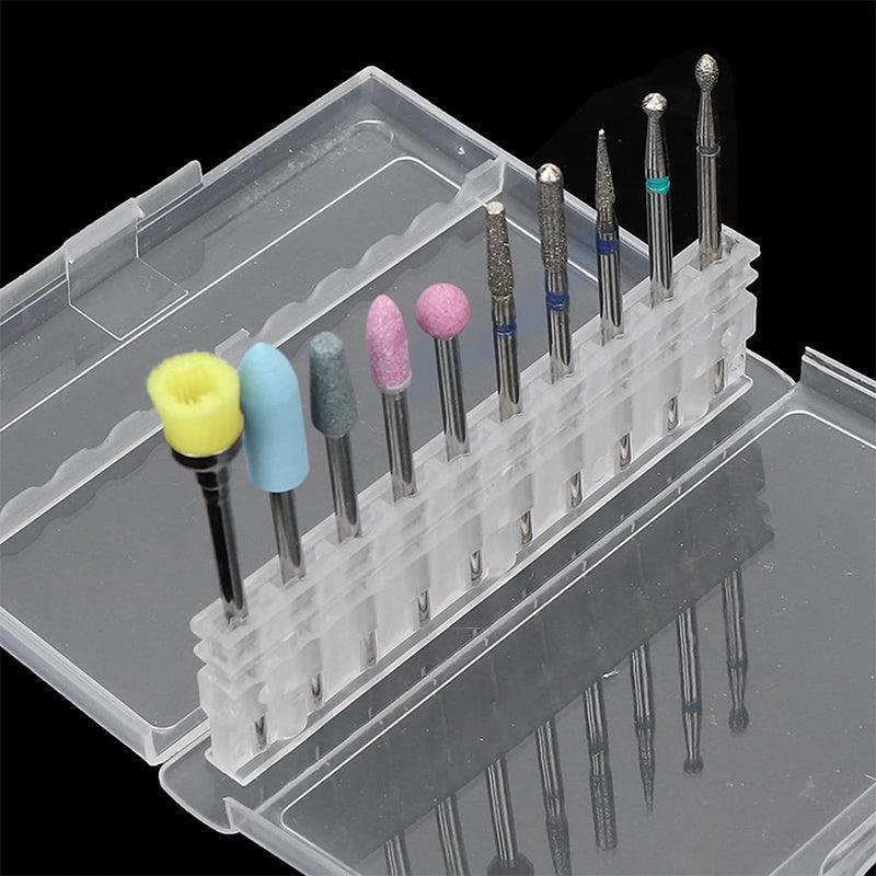 10Pcs Diamond Nail Drill Bits Set - Electric Manicure and Pedicure Tool-4