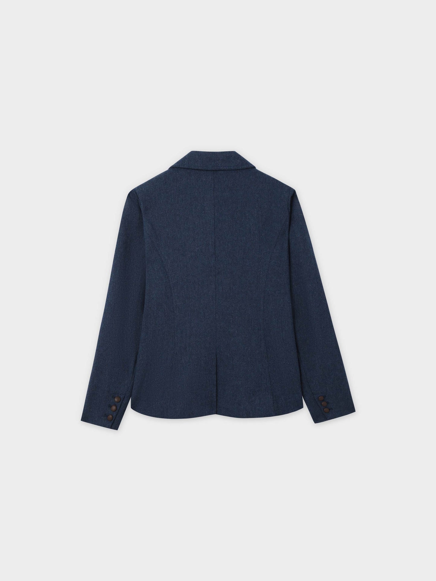 Fitted Blazer-Denim Blue-2