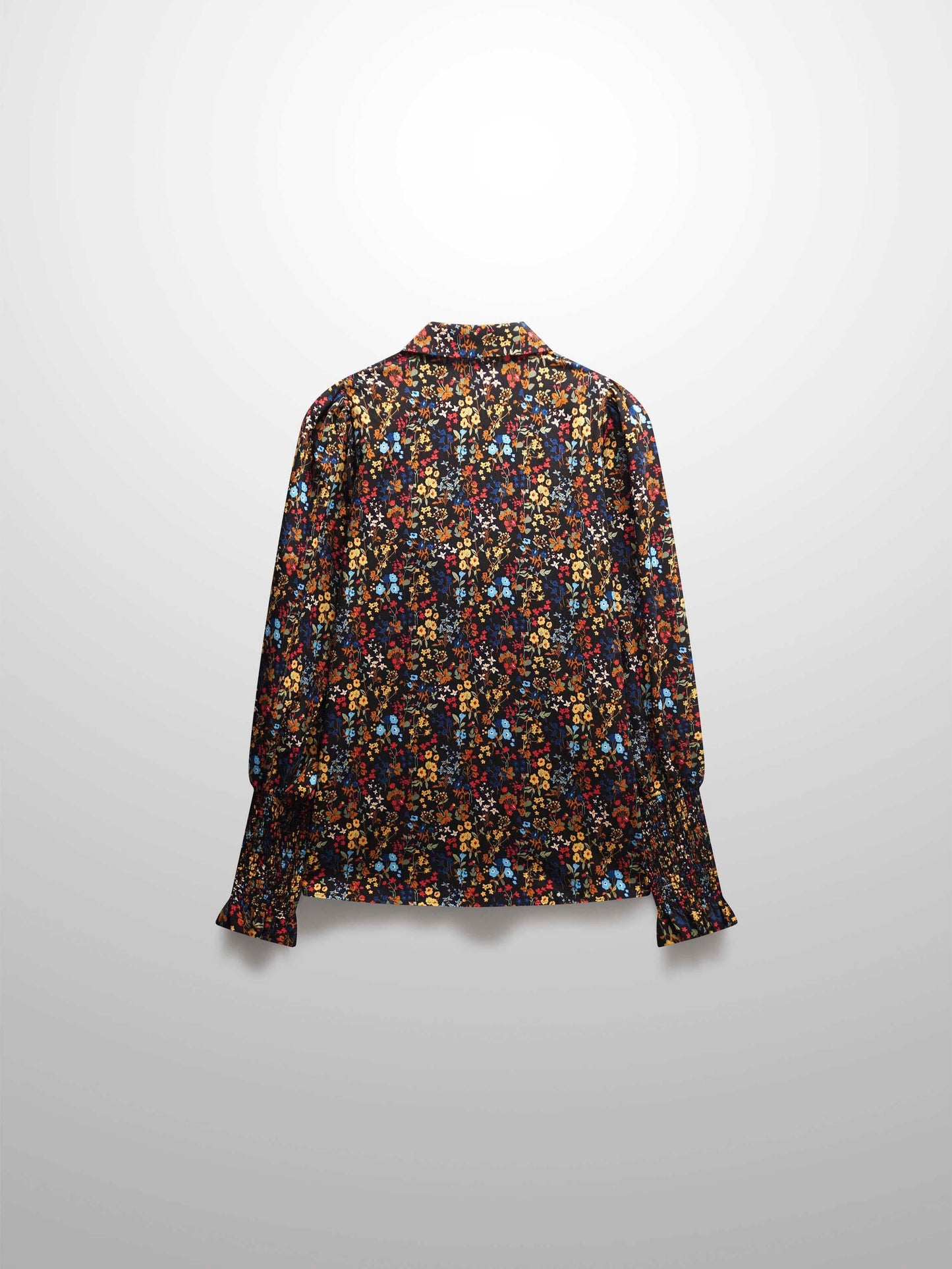 Smocked Blouse-Colored Floral-1