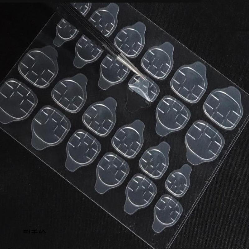 24-2400PCS Double Sided Adhesive Press On Nail Stickers Clear Tape Glue Tabs-3