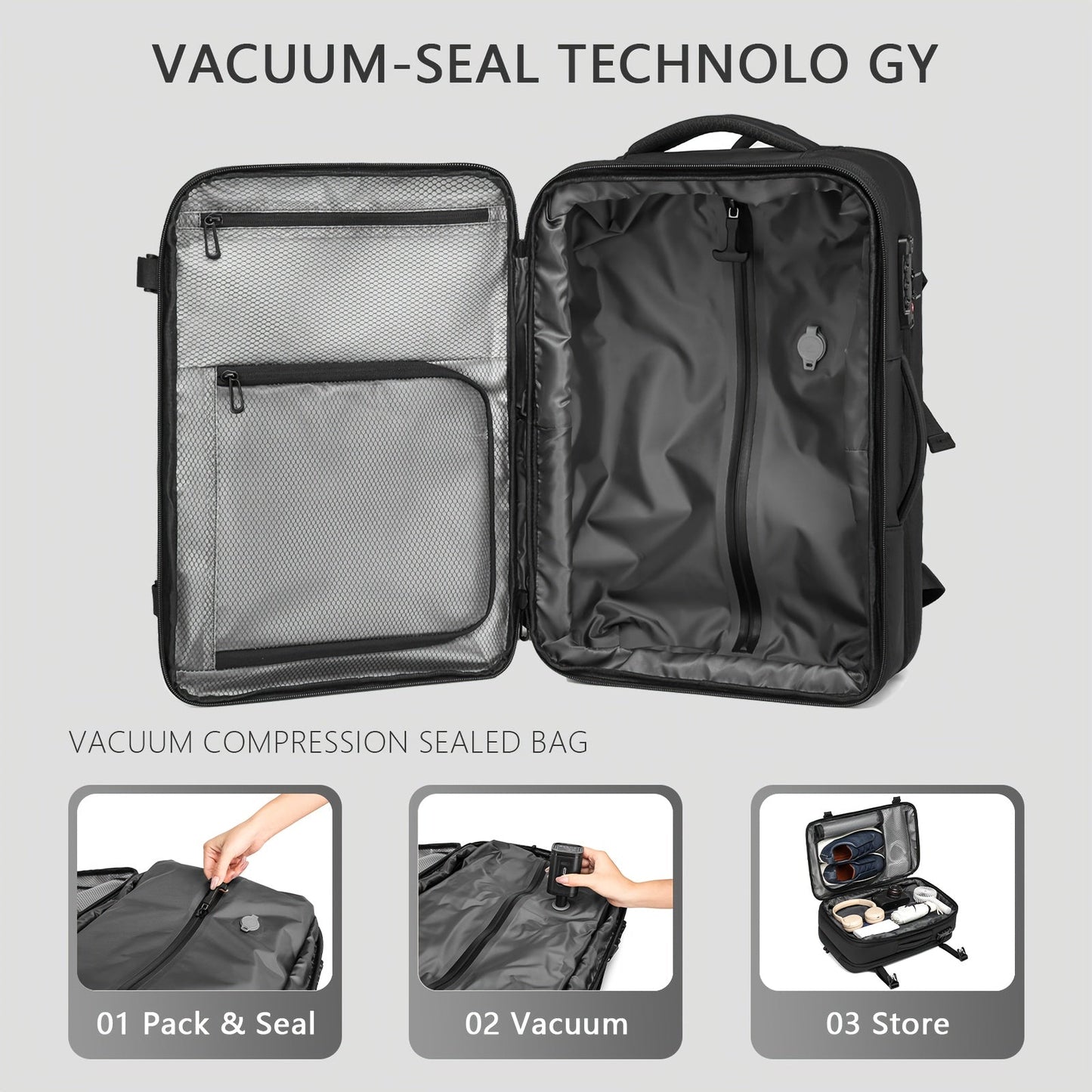 NNETM Travel Backpack with Pump & Laptop Compartment-4