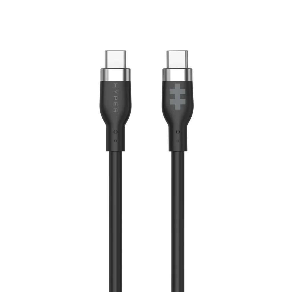 Cablu Date si Incarcare Hyper®, USB Type-C la USB Type-C, Incarcare Rapida 240W PD, Transfer Date 480Mbps, Lungime 2M, Negru (HJ4002BKGL)-0