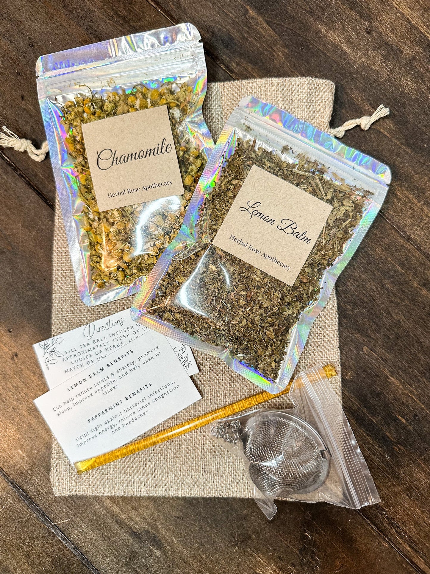 Herbal Tea Gift Bag - 2 herb gift bag-4