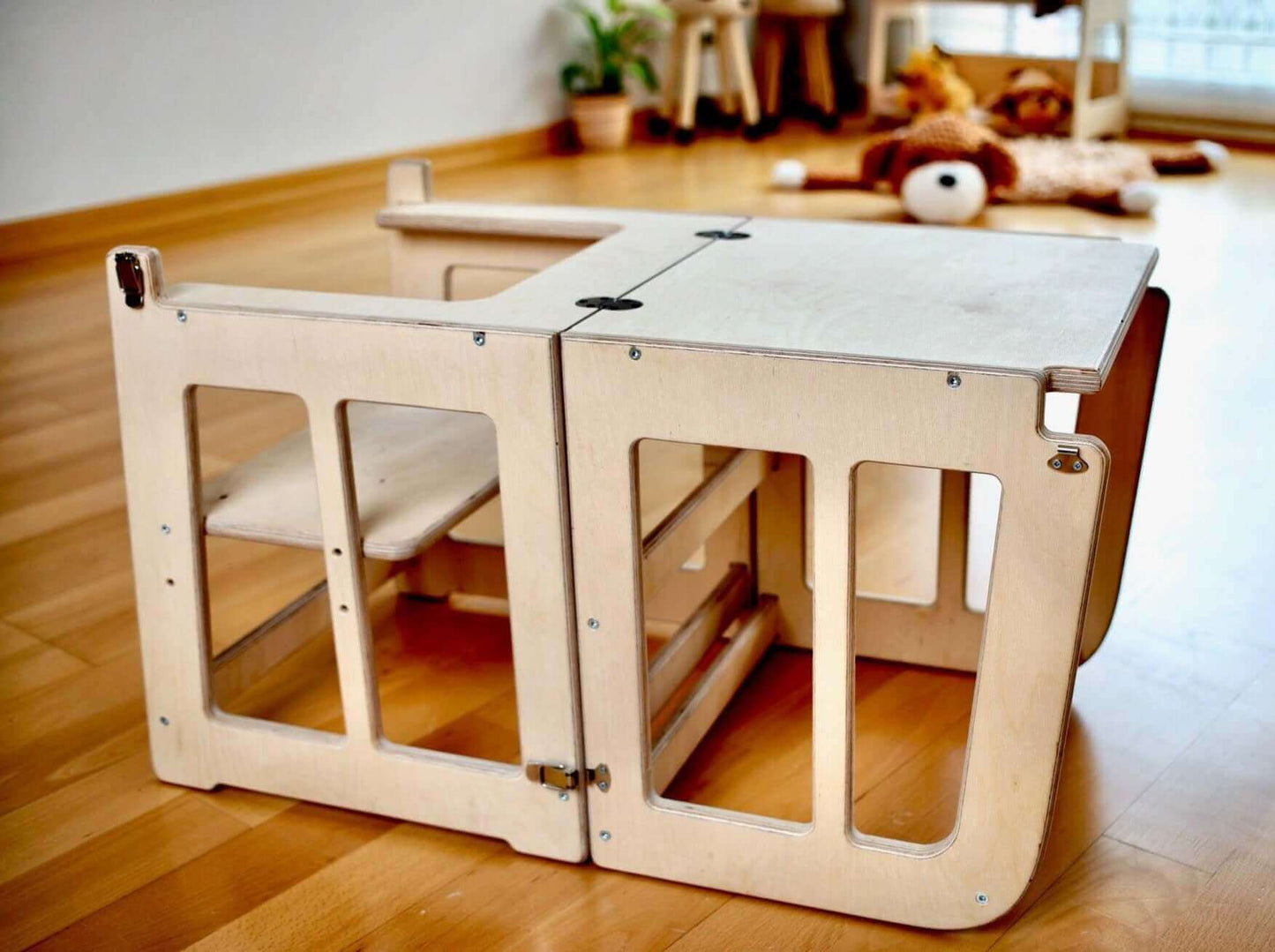 2in1 Montessori Learning Tower & Desk-3