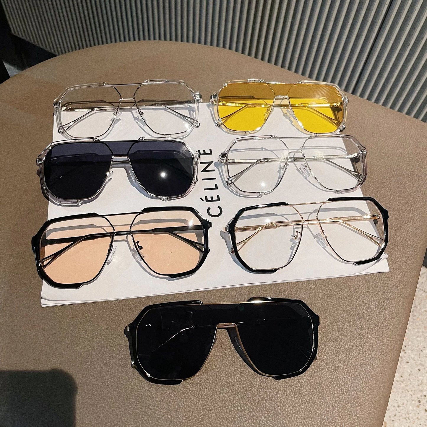 Double Beam Oversized Fashion Glasses