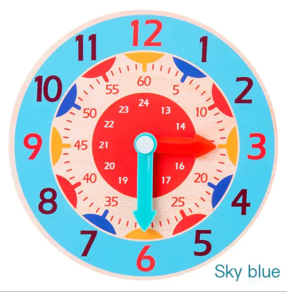 Children's Educational Wooden Digital Clock Toy