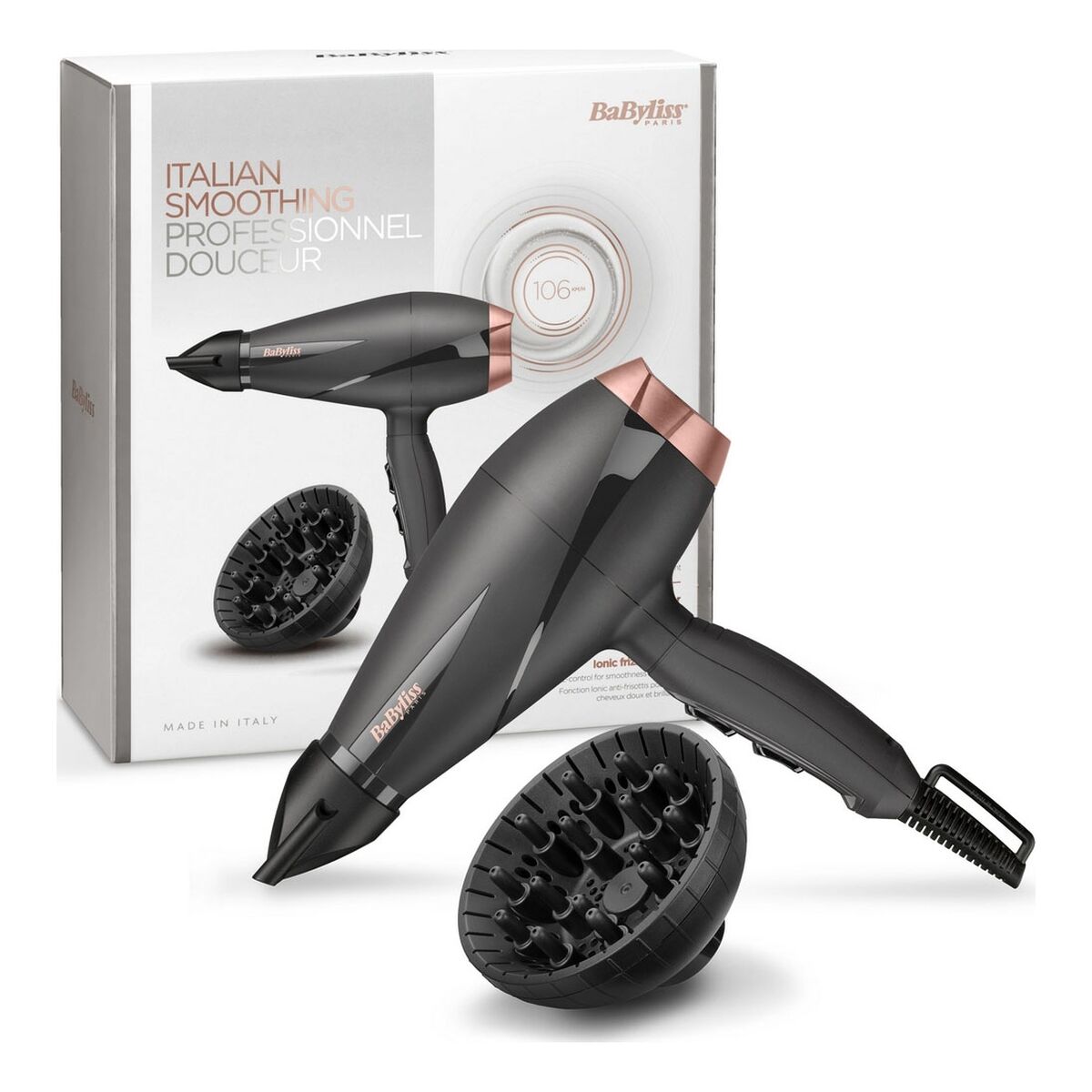 Hairdryer Babyliss 6709DE 2100 W Black Dark grey-8