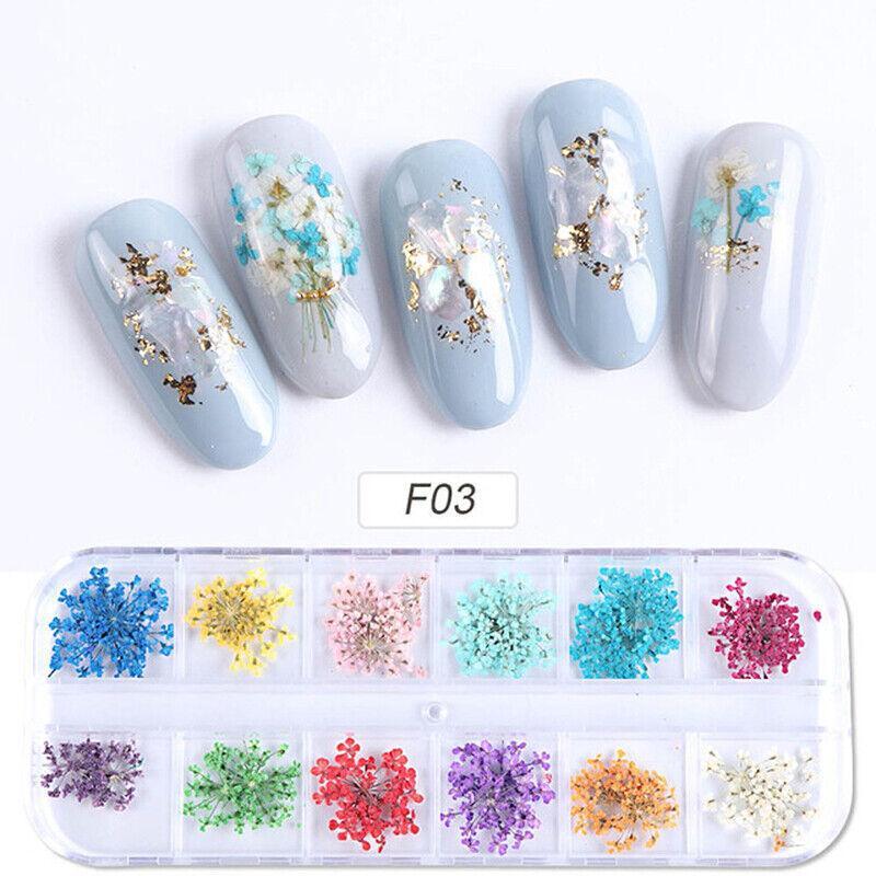 12 Colours Foil Confetti Flakes Thin Sheets Nail Art Mixed Glitter Decoration-2