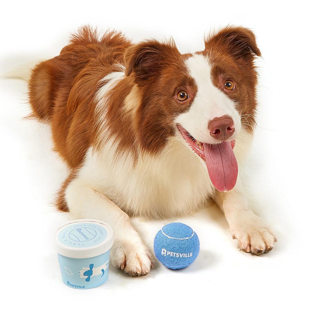 Interactive Tennis Dog Toy Set: Engage Your Pup In Outdoor Fun!-4