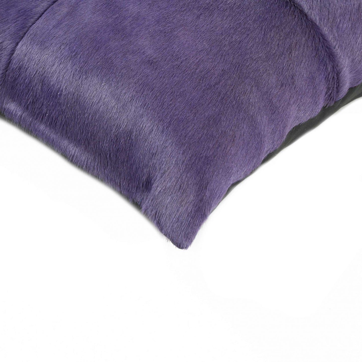 18" Purple Cowhide Throw Pillow-2