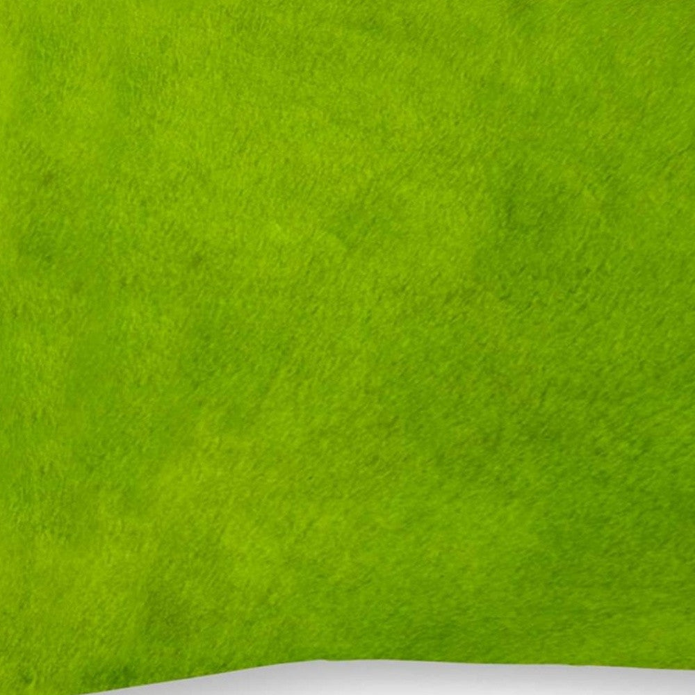12" X 20" Lime Green Cowhide Throw Pillow-3
