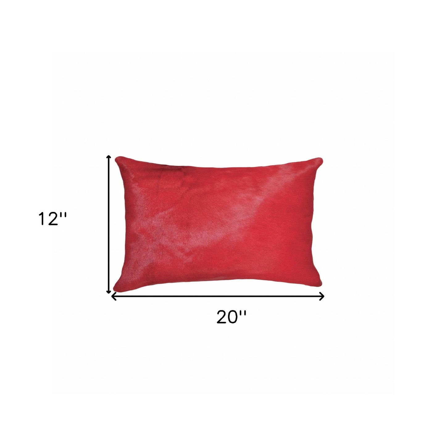 12" X 20" X 5" Firecracker Cowhide Pillow-4