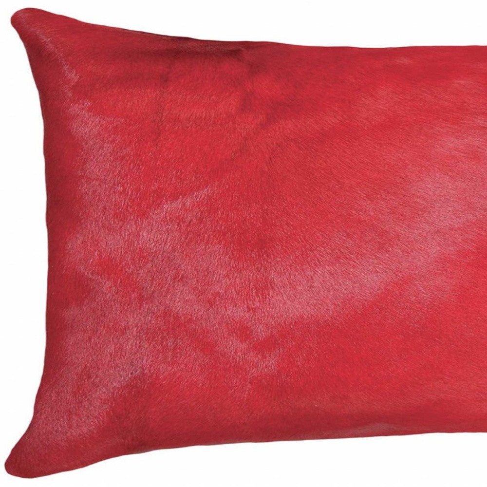 12" X 20" X 5" Firecracker Cowhide Pillow-3