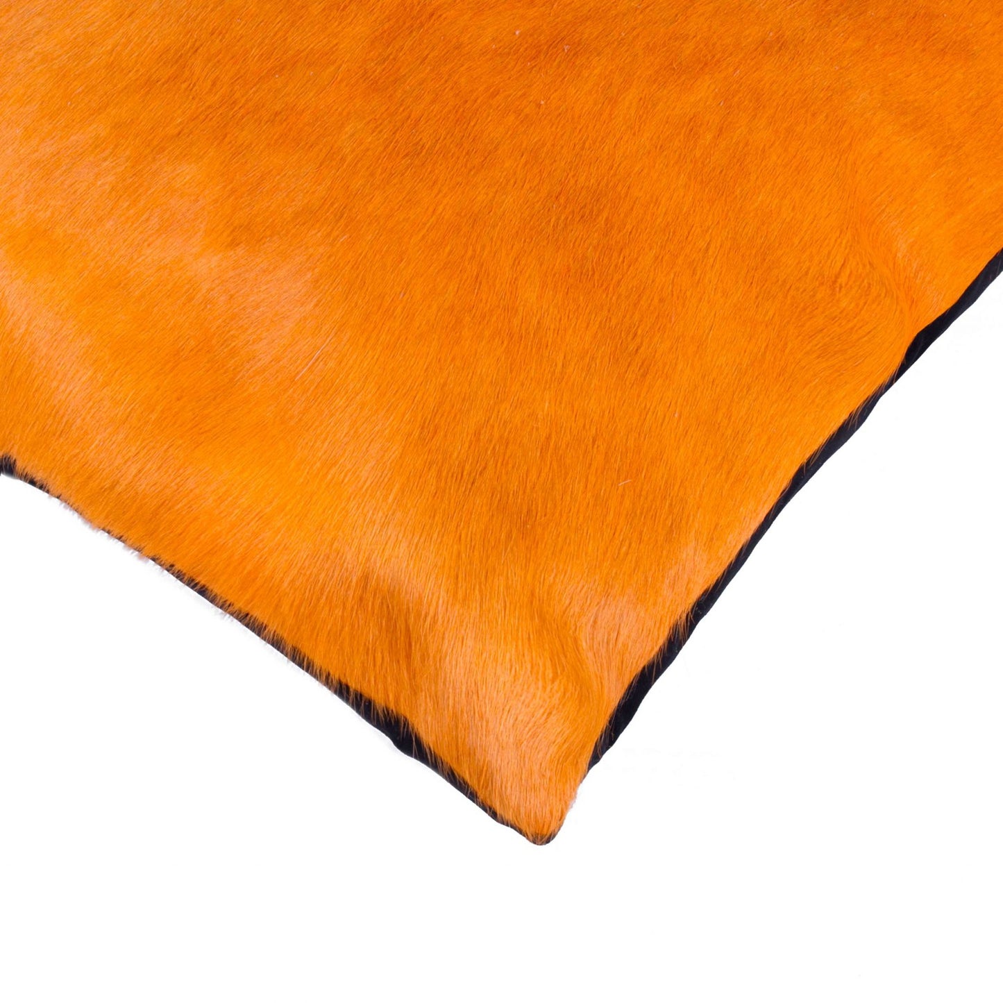 12" X 20" X 5" Orange Cowhide Pillow 2 Pack-2