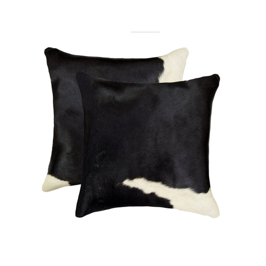 18" X 18" X 5" Black And White  Pillow 2 Pack-0
