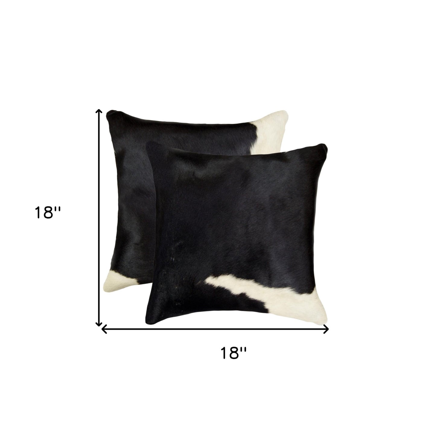 18" X 18" X 5" Black And White  Pillow 2 Pack-7